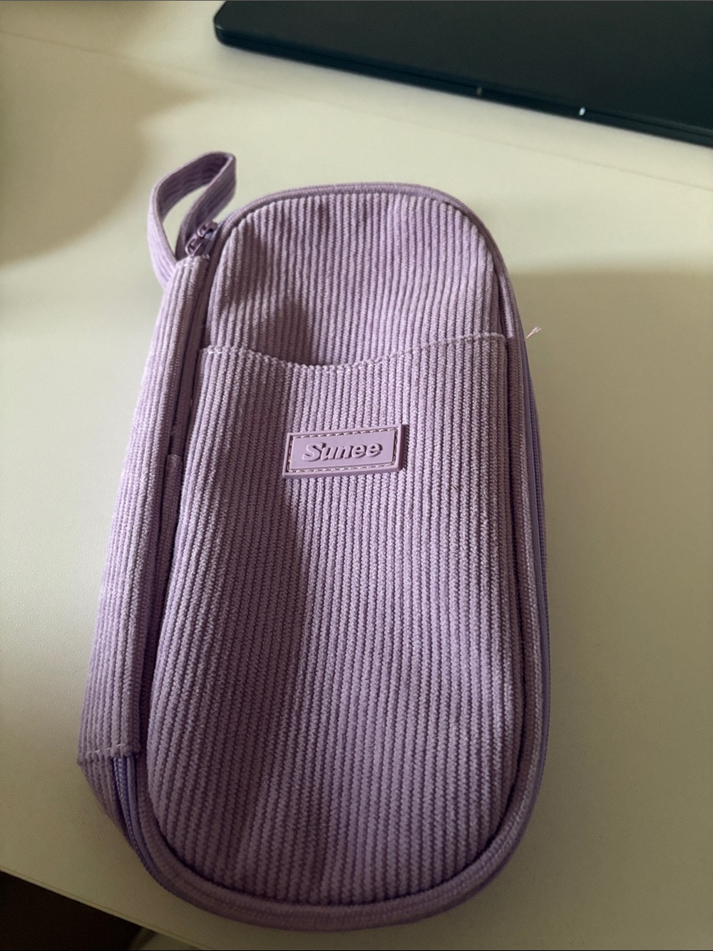 Lavender Corduroy pencil pouch